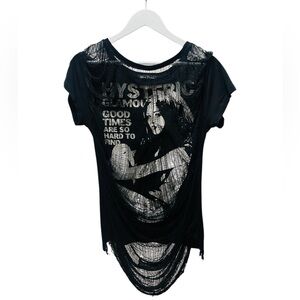 Auth Hysteric Glamour ‘Good Times Are So Hard To Find’ T-Shirt